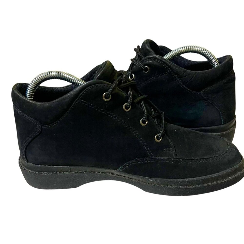 Easy Spirit Anti-Gravity Women's Black Lace-up Walking Shoes SZ 6 Esdora Nubuck